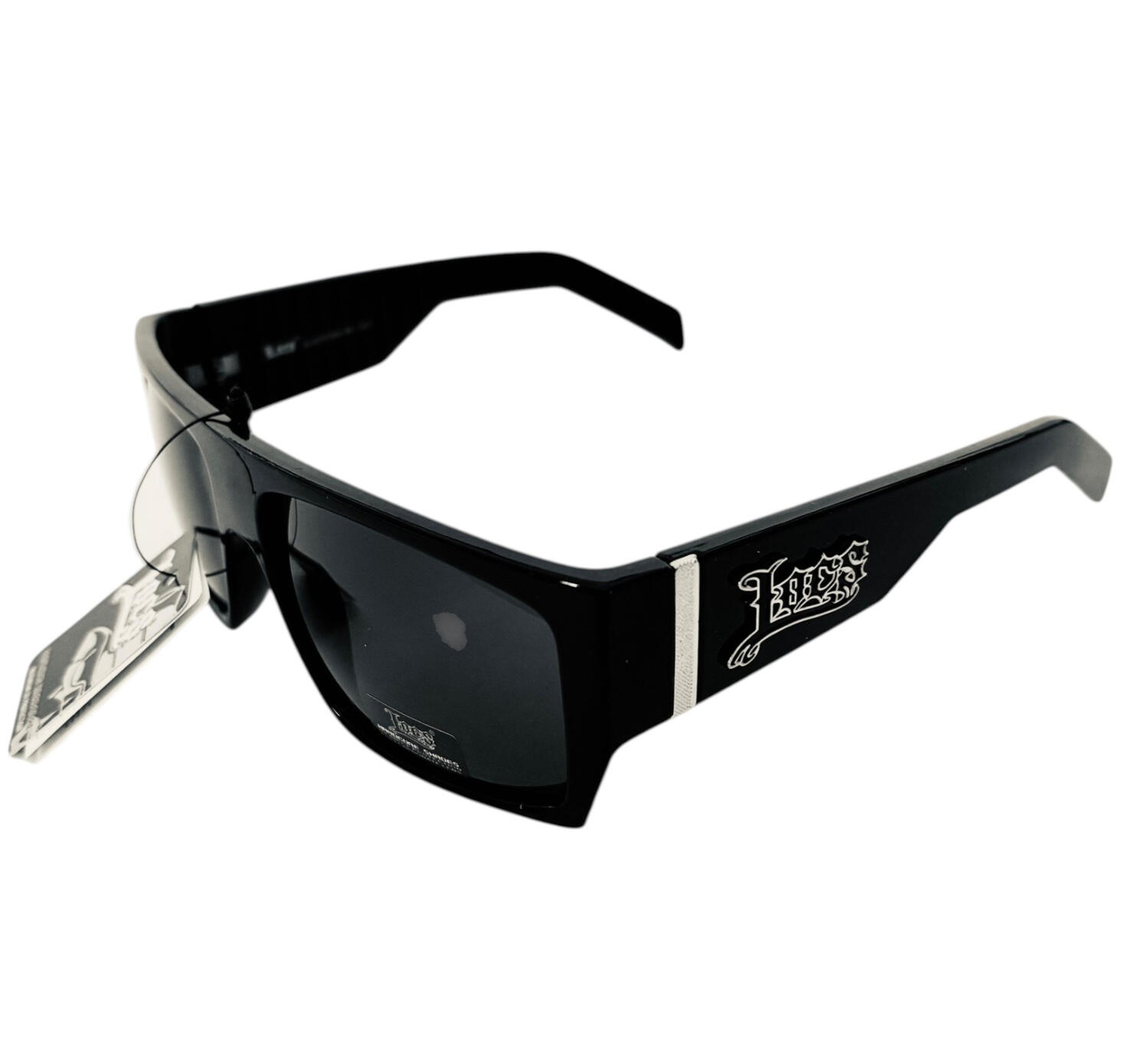 Lunettes de soleil Locs noires grand format style streetwear West Coast